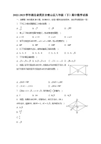 2022-2023学年湖北省武汉市青山区八年级（下）期中数学试卷（含解析）