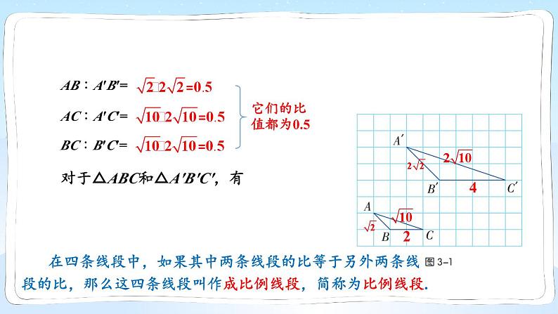 湘教版数学九年级上册 3.1.2 成比例线段 教学课件+同步教案05