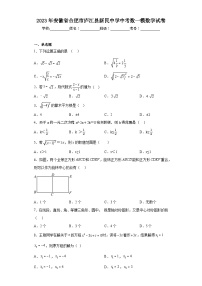 2023年安徽省合肥市庐江县新民中学中考数一模数学试卷（含答案）