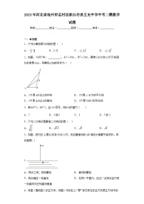 2023年河北省沧州市孟村回族自治县王史中学中考二模数学试题（含答案）