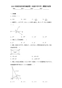 2023年陕西省西安市高新第二初级中学中考二模数学试卷（含答案）