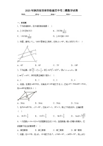 2023年陕西省西安市临潼区中考二模数学试卷（含答案）