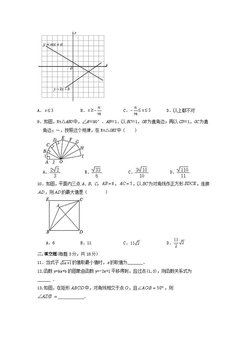 2022-2023学年人教版八年级下册期末模拟检测数学试卷02
