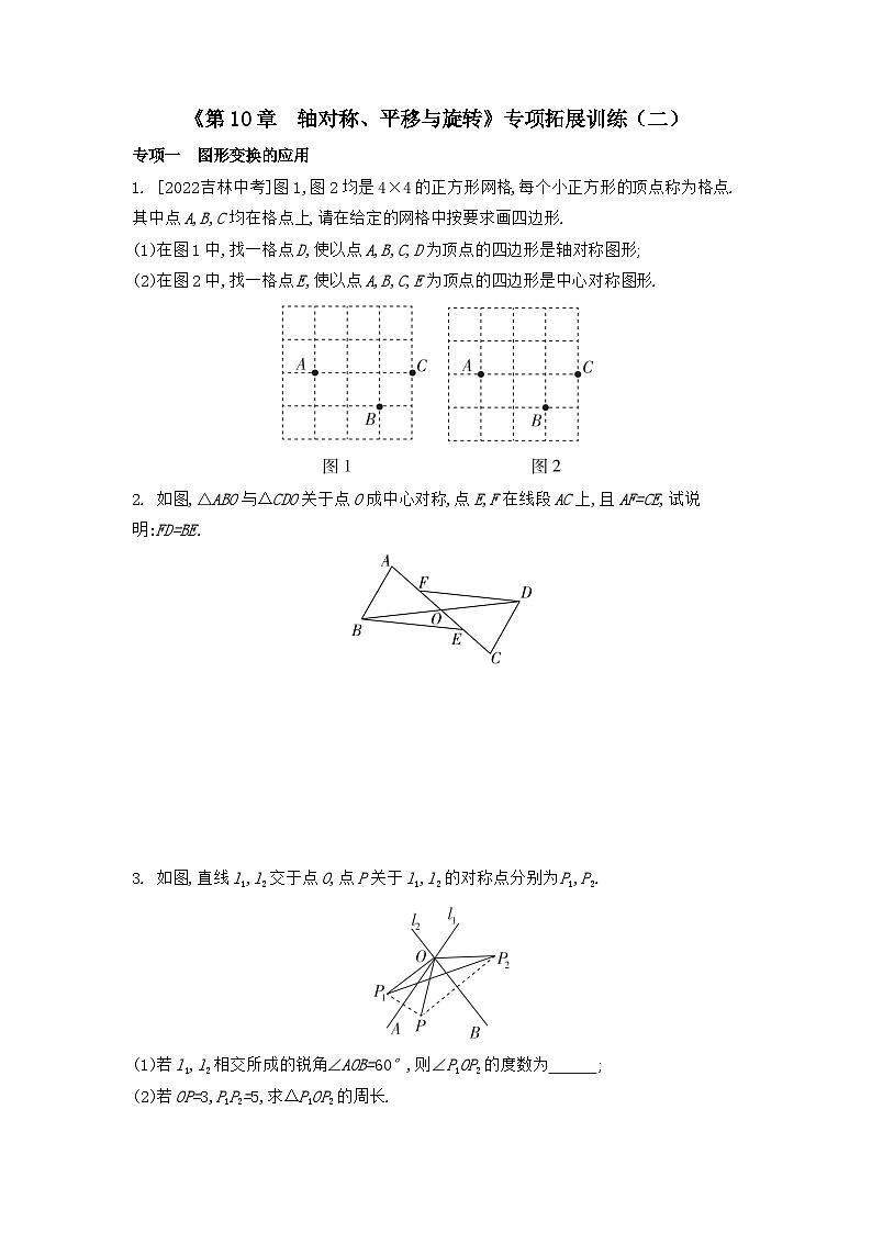 第10章+轴对称、平移与旋转专项拓展训练（二）+2022-2023学年华东师大版数学七年级下册01
