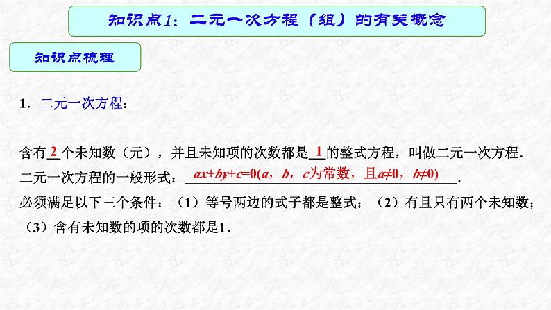 专题07 二元一次方程组（课件）-2023年中考数学一轮复习（全国通用）第4页