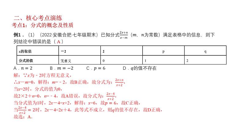 1.4分式知识点讲练（课件）-2023届中考数学一轮大单元复习（全国通用）04