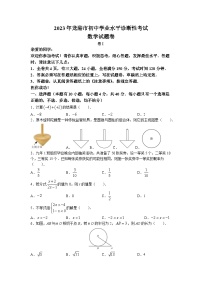 2023年浙江省温州市龙港市中考二模数学试题