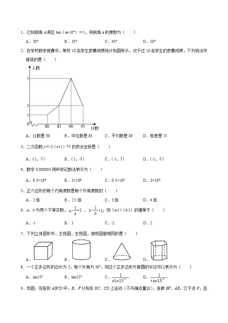 必刷卷05——2023年中考数学考前30天冲刺必刷卷（江苏无锡专用）02