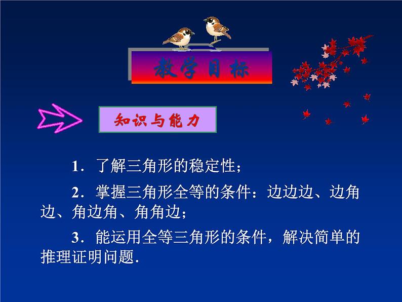 八年级数学上册《11.2 三角形全等的判定》课件 人教新课标版第3页