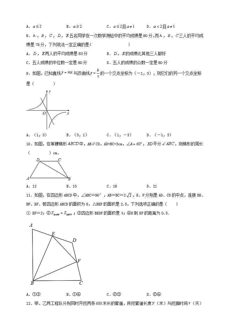 2023年四川省攀枝花市西区中考数学一模试卷（含答案）第2页