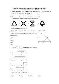 2023年山东省济宁市微山县中考数学一模试卷（含解析）