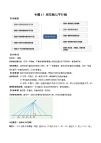 专题17 相交线与平行线-2023年中考数学一轮复习热点题型与方法精准突破（解析版）