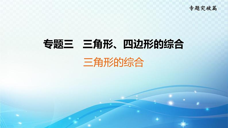 2023年中考复习大串讲初中数学之 三角形的综合 课件01