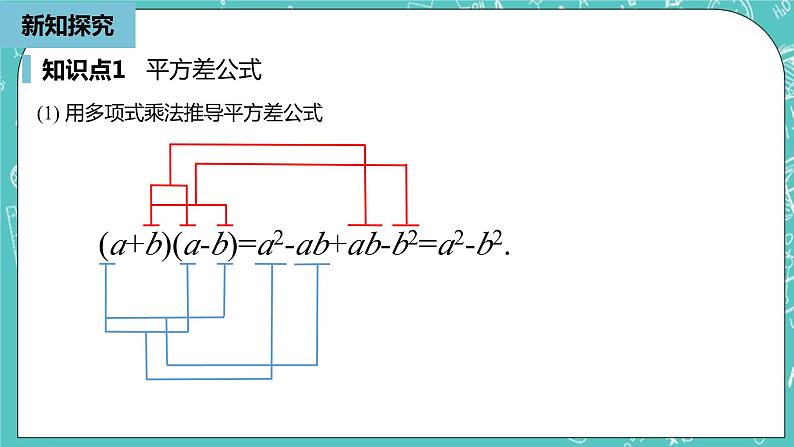 人教版数学八上 14.2.1　平方差公式 课件07