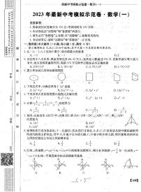 2023中考数学模拟示范卷1（原卷）