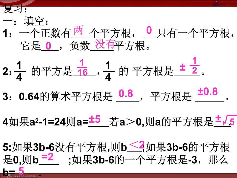 6.2平方根与算术平方根的应用课件PPT第3页