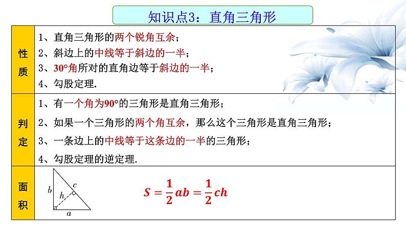 2023年九年级数学 中考一轮复习 直角三角形和等腰三角形课件第4页