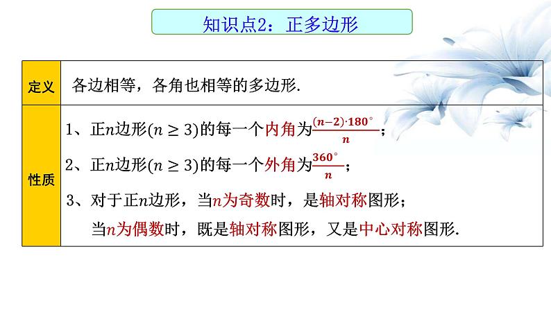 2023年九年级数学中考一轮复习 多边形与平行四边形课件第3页