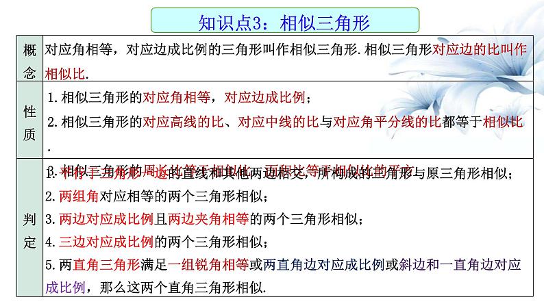 2023年九年级中考数学一轮复习课件　相似（含位似）第5页