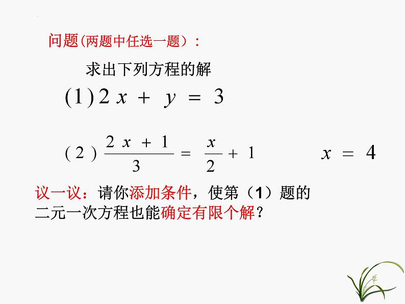 2023年浙江省中考数学二轮复习：二元一次方程组再探究课件第3页