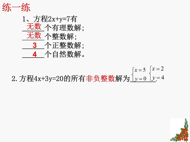 2023年浙江省中考数学二轮复习：二元一次方程组再探究课件第5页