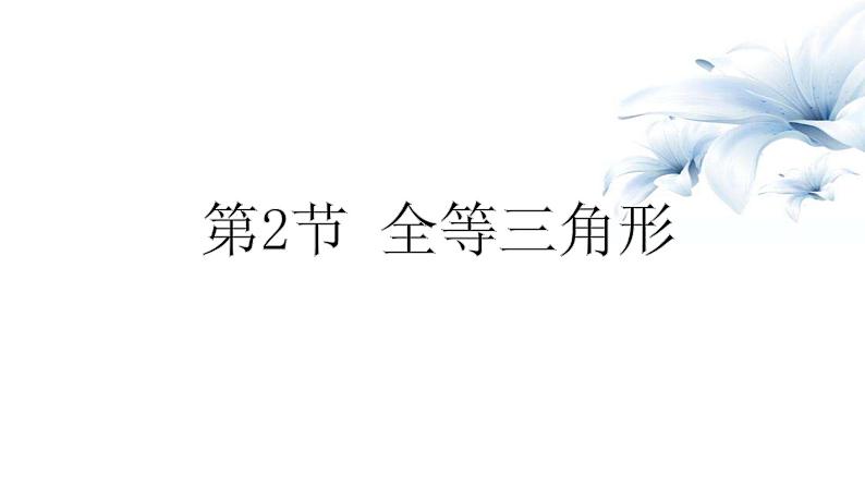 2023年中考数学一轮专题复习课件  全等三角形第1页