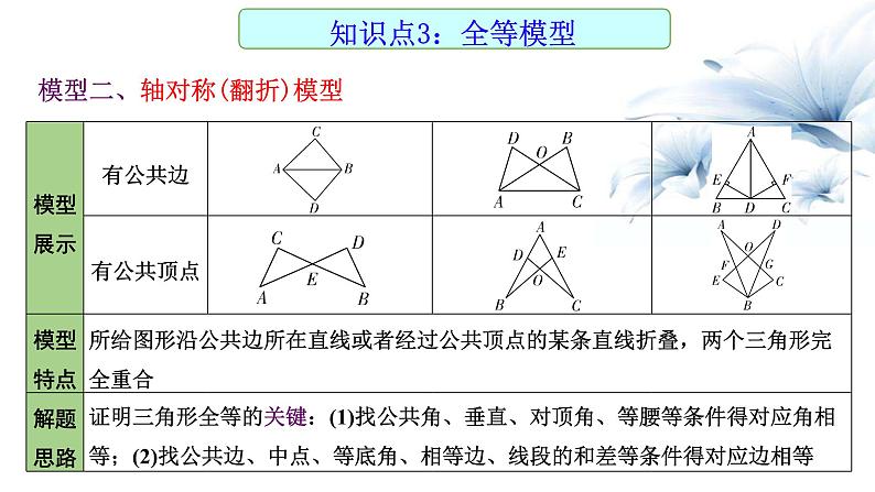 2023年中考数学一轮专题复习课件  全等三角形第5页