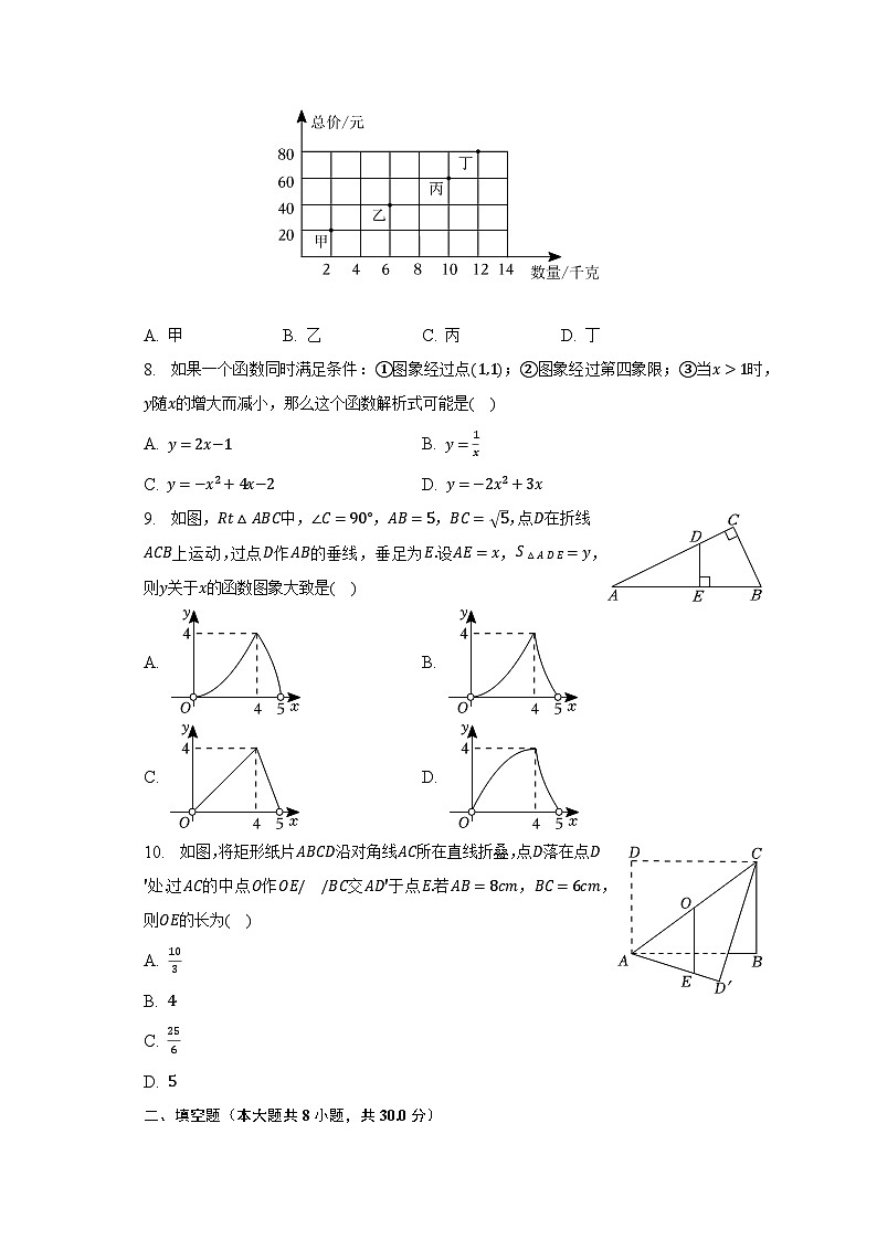 2023年江苏省南通市如东县、通州区中考数学一模试卷（含解析）第2页