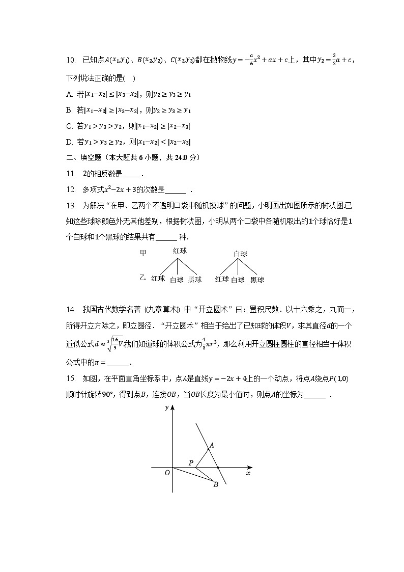 2022-2023学年福建省厦门十中九年级（下）月考数学试卷（4月份）（含解析）03