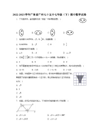 2022-2023学年广东省广州七十五中七年级（下）期中数学试卷（含解析）