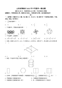 2023年山东省聊城市中考数学一模试题（含答案）