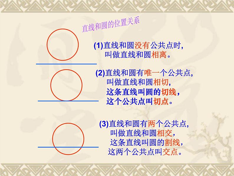 数学：24.2与圆有关的位置关系（第2课时）课件（人教新课标九年级上）第3页