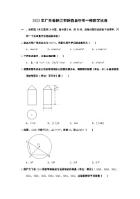 2023年广东省阳江市阳西县中考一模数学试卷