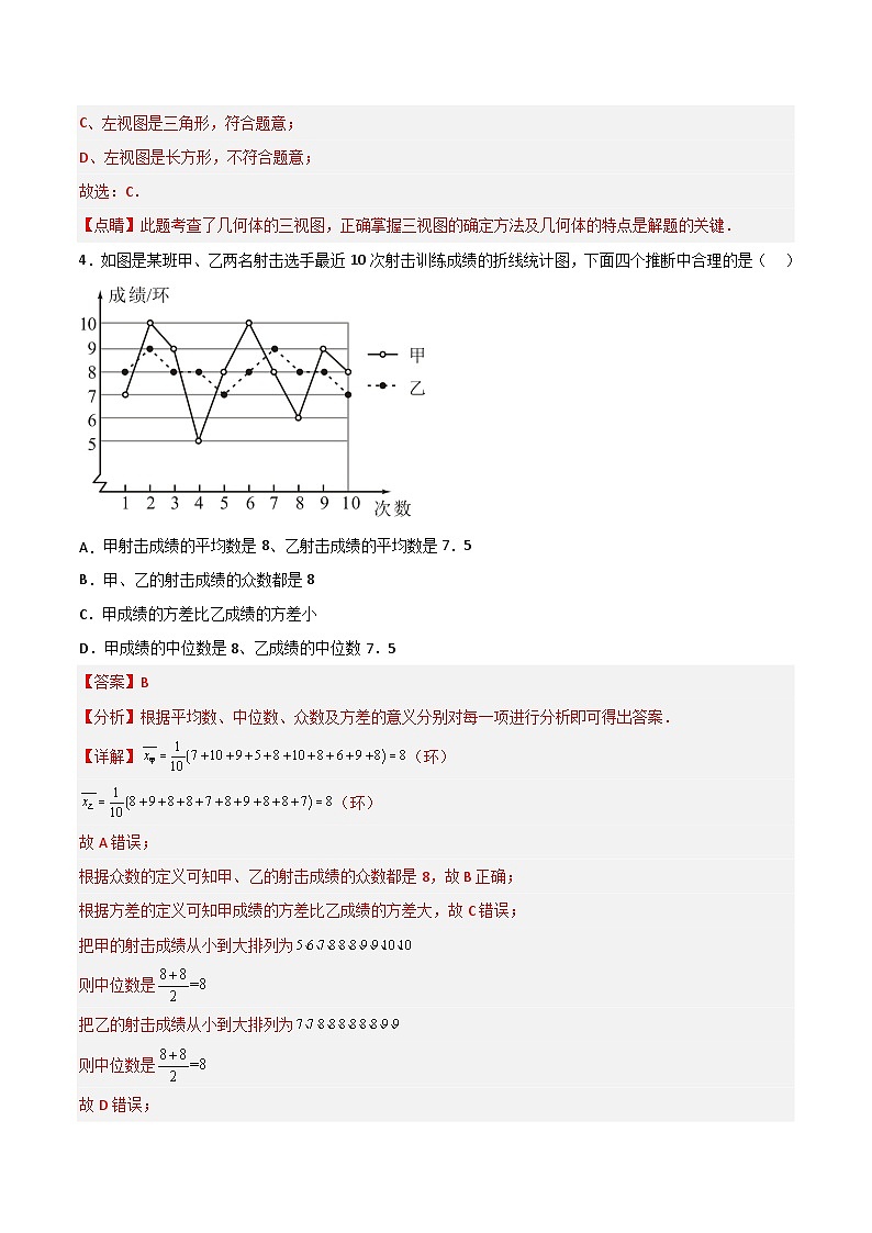 必刷卷02-2023年中考数学考前信息必刷卷（安徽专用）03