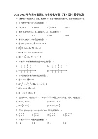 2022-2023学年海南省海口市十校七年级（下）期中数学试卷（含解析）