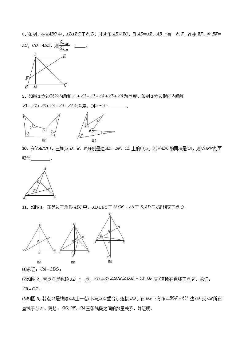 期中考试压轴题考点训练1-初中数学8年级上册同步压轴题（教师版含解析）03