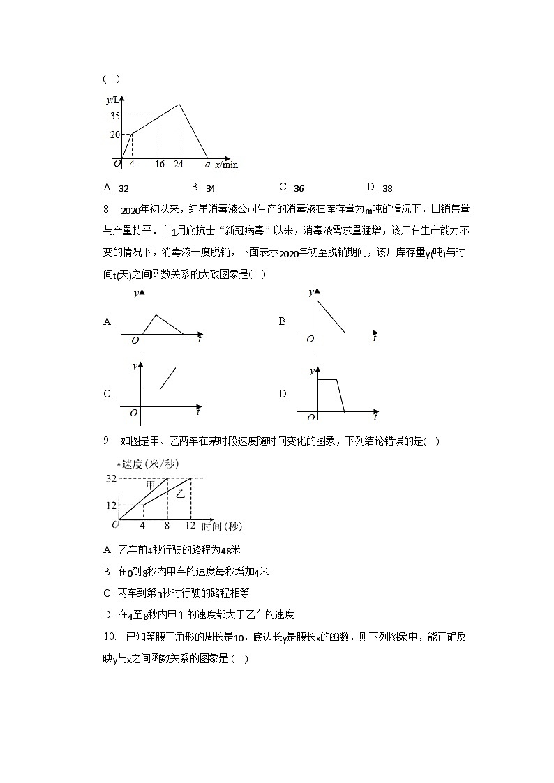 人教版数学八年级下册19.1.2 函数的图象 同步精练（含答案）第3页