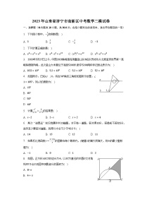 2023年山东省济宁市高新区中考数学二模试卷（含解析）