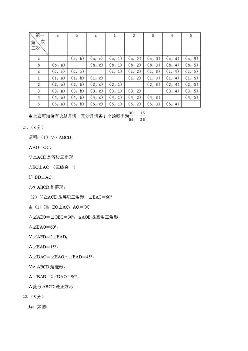 2023年中考考前押题密卷：数学（江苏南京卷）（参考答案）第3页