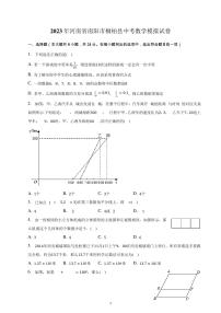 2023年河南省南阳市桐柏县中考数学模拟试卷