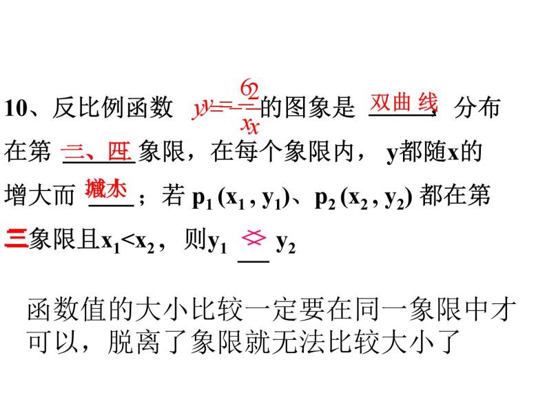 第6章 反比例函数 浙教版八年级数学下册复习课件07