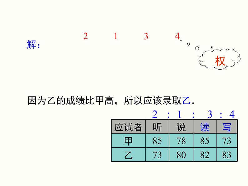 20.1.1 第1课时 平均数和加权平均数 人教版八年级数学下册课件第7页