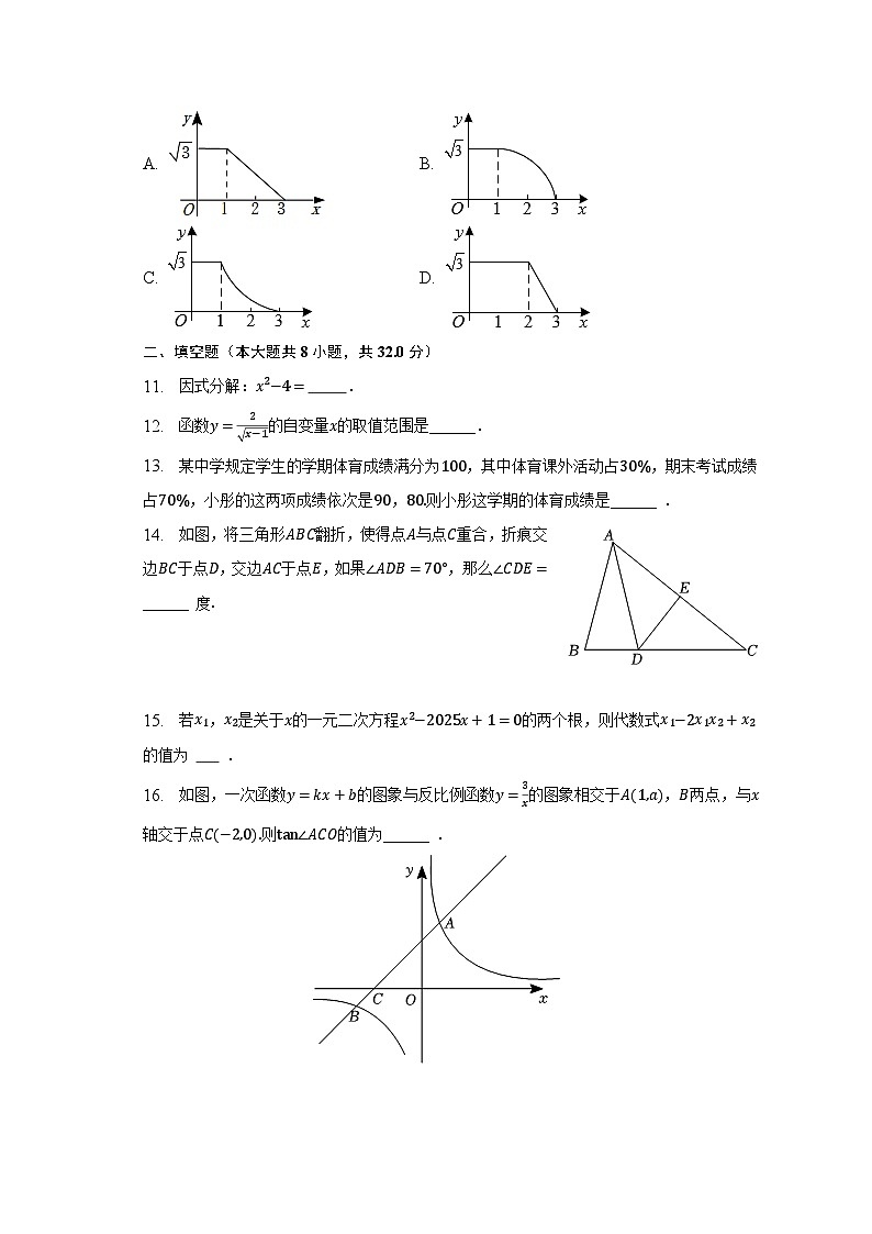 2023年湖南省永州市祁阳市中考数学一模试卷（含解析）03