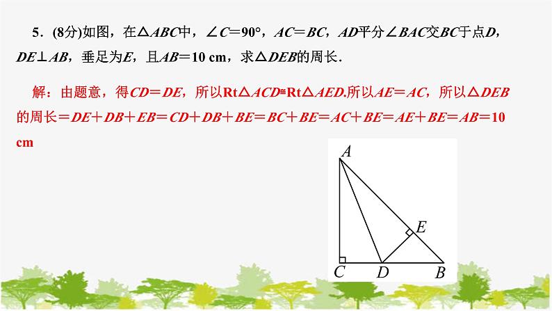 5.3 第3课时 角平分线的性质 北师版数学七年级下册课件第6页