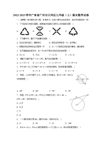 2022-2023学年广东省广州市天河区九年级（上）期末数学试卷（含解析）