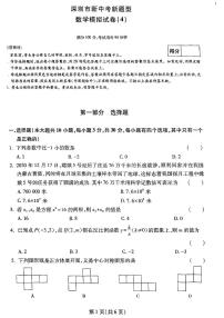 深圳中考数学新题型4-含答案