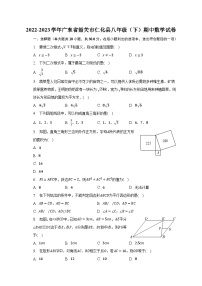 2022-2023学年广东省韶关市仁化县八年级（下）期中数学试卷（含解析)