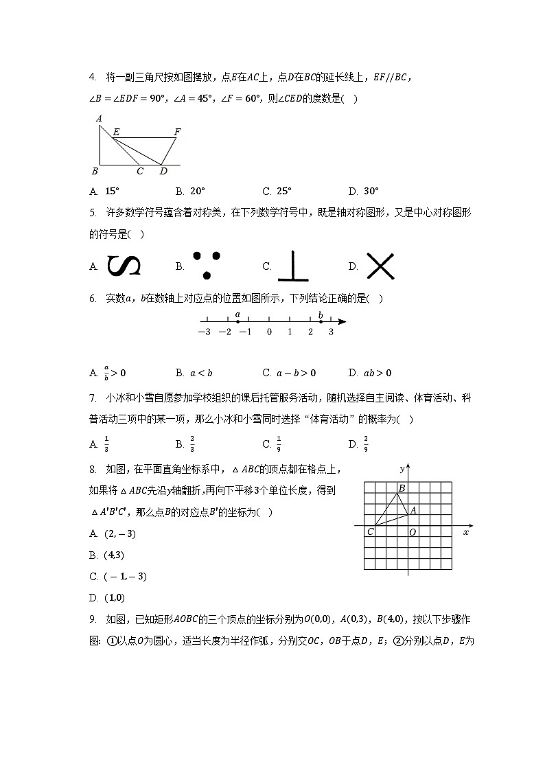 2023年山东省济南市天桥区中考数学二模试卷（含答案）第2页