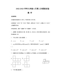 安徽省定远中学2023届九年级下学期4月第二次模拟数学试卷（含部分解析）