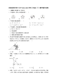 河南省郑州市第十九初级中学2022-2023学年八年级下学期期中数学试卷